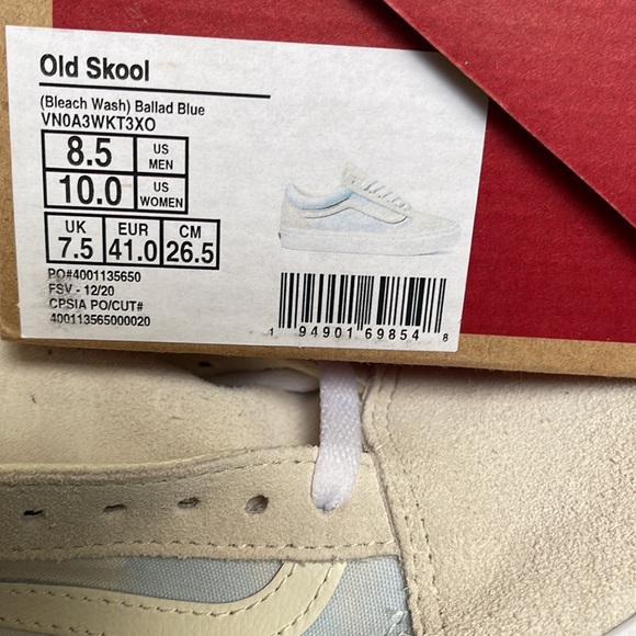 Vans Old Skool Bleach Wash Ballad Blue WMNS - Picture 16 of 16